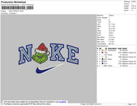 Nike Grinch Embroidery