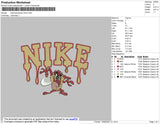 Nike Tasmanian Devil Embroidery