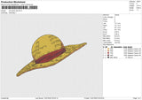 One piece hat Embroidery