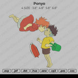 Ponyo Embroidery