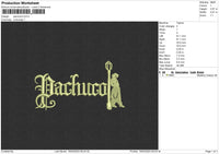 Pachucol  Embroidery File 6 sizes