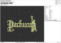 Pachucol  Embroidery File 6 sizes