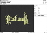 Pachucol  Embroidery File 6 sizes