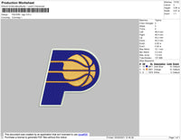 Pacers Logo Embroidery