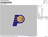 Pacers Logo Embroidery