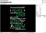 People Lives Embroidery File 6 sizes