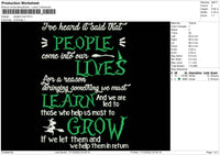 People Lives Embroidery File 6 sizes