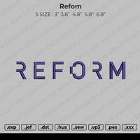 REFORM  Embroidery