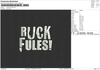 Ruck Puff Embroidery File 6 sizes