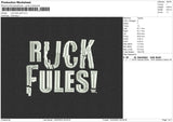 Ruck Puff Embroidery File 6 sizes