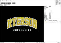 Ryerson Embroidery File 6 sizes