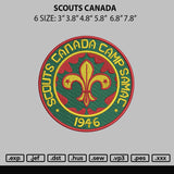 Scouts Canada Embroidery File 6 Sizes