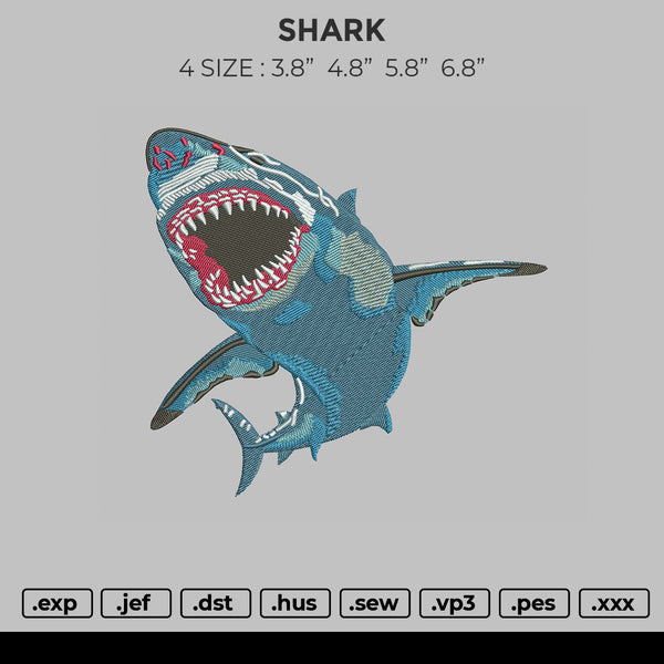 Shark Embroidery