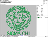 Sigma Chi Embroidery