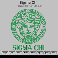 Sigma Chi Embroidery