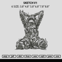 Sketch V1 Embroidery File