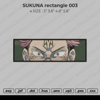 Sukuna Rectangle 003 Embroidery