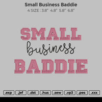 Small Business Baddie Embroidery