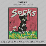 Socks Embroidery