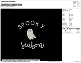 Spooky Ghost Embroidery