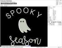 Spooky Ghost Embroidery