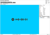 Spotify Long Life Embroidery