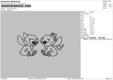 Stitch Outline Embroidery File 6 sizes