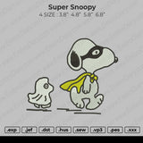 Super Snoopy Embroidery