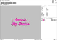 Sweet By Dalila Embroidery File 6 sizes