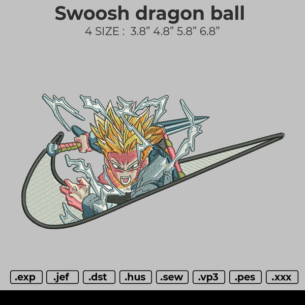 Swoosh Dragon Ball Embroidery