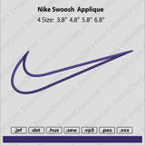 nike swoosh applique apl 7 in Embroidery