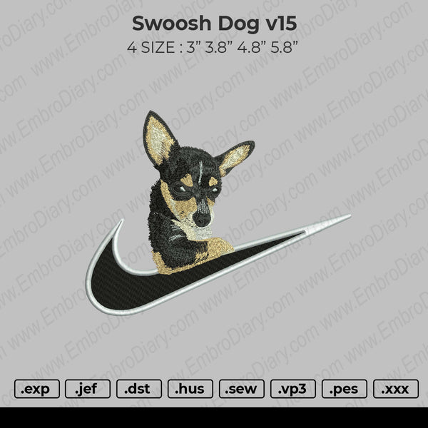 Swoosh Dog V15 Embroidery