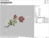 Swoosh Rose 002 Embroidery