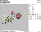 Swoosh Rose 002 Embroidery