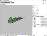 Swoosh Turtles Embroidery