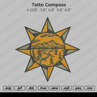 Tatto Compass Embroidery