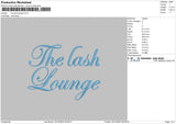 The last Lounge Embroidery File 6 sizes