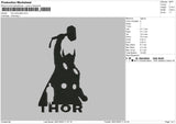 Thor Silhouette Embroidery