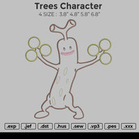 Trees Character Embroidery