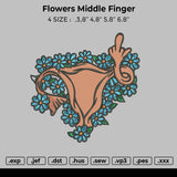 Flowers Middle Finger