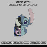 Venom Stitch Embroidery File 6 sizes