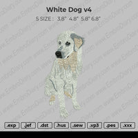 White Dog Embroidery