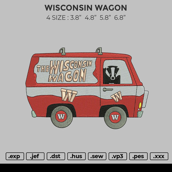 WISCONSIN WAGON Embroider