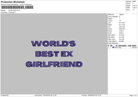 Worlds Best Embroidery File 6 sizes