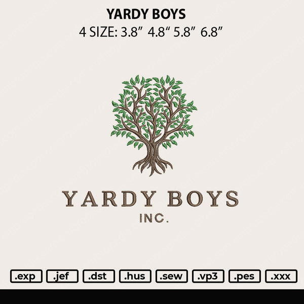 Yardy Boys Embroidery